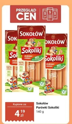 Parówki Sokoliki promocja w Dino