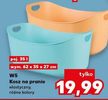 Kosz na pranie elastyczny, różne kolory promocja w Kaufland