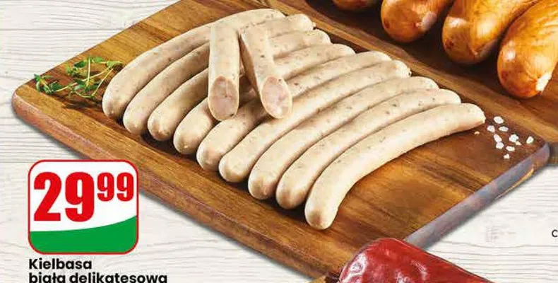 Kiełbasa biała delikatesowa Agro Rydzyna promocja w Dino