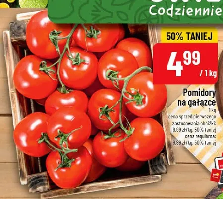 Pomidory na gałązce promocja w POLOmarket