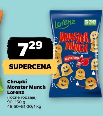 Chrupki Monster Munch Lorenz Ketchup promocja w Netto