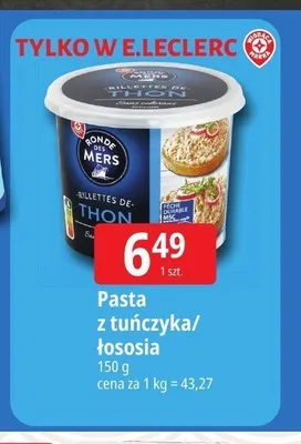 Pasta z łososia Ronde des Mers promocja w Leclerc