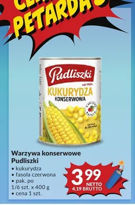 Fasola czerwona konserwowa Pudliszki promocja w Makro