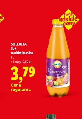 Sok multiwitamina Solevita promocja w Lidl