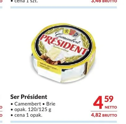 Ser Camembert Président promocja w Makro