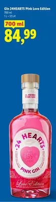 Gin 24HEARTS Pink Love Edition promocja w Lidl