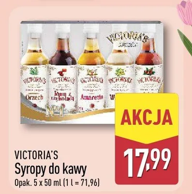 Syropy do kawy promocja w Aldi