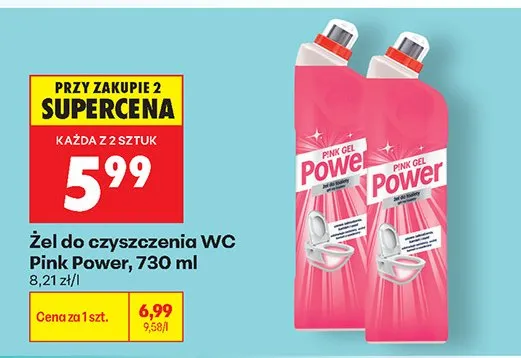 Żel do czyszczenia WC Pink Power promocja w Biedronka