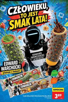 Lody Edwardzik Czekolada i Popcorn Nordis promocja w Biedronka