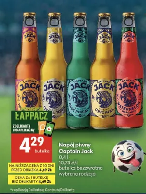 Napój piwny Captain Jack Original promocja w Delikatesy Centrum