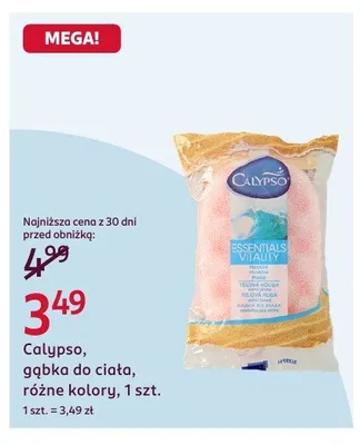 Gąbka do ciała różne kolory promocja w Rossmann