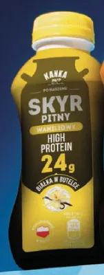 Skyr pitny waniliowy Kanka promocja w Delikatesy Centrum