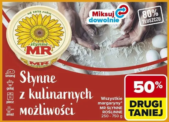 Margaryna słynne roślinne promocja w Carrefour Market