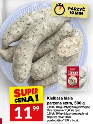 Kiełbasa biała parzona extra promocja w Twój Market
