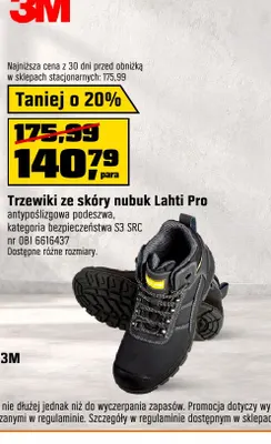 Trzewiki ze skóry nubuk Lahti Pro promocja w OBI