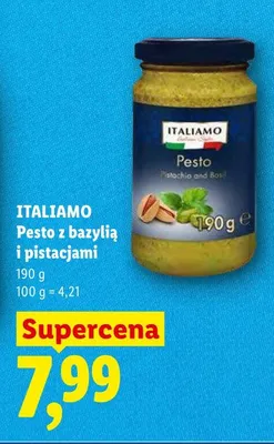 Pesto z bazylią i pistacjami ITALIAMO promocja w Lidl