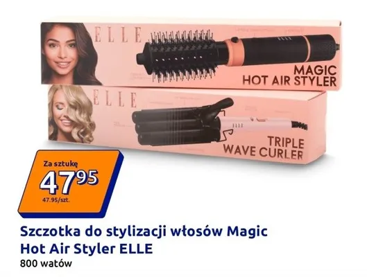 Szczotka do stylizacji włosów Magic Hot Air Styler 800 W promocja w Action