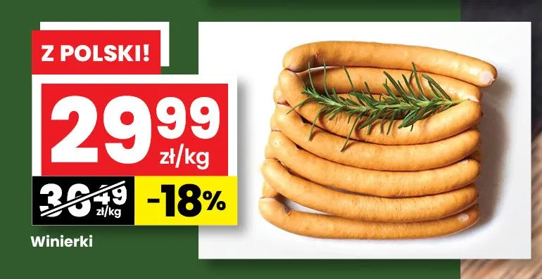 Kiełbaski Winierki promocja w emma MARKET