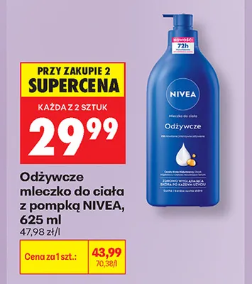 Odżywcze mleczko do ciała z pompką Nivea promocja w Biedronka