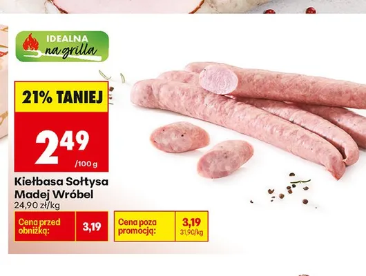 Kiełbasa Sołtysa Madej Wróbel promocja w Biedronka