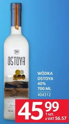 Wódka Ostoya 40% 700 ml promocja w Selgros
