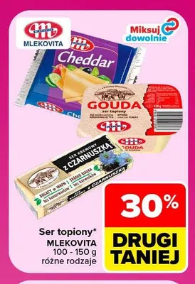 Ser topiony z czarnuszką Mlekovita promocja w Carrefour Market