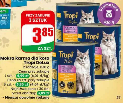 Mokra karma dla kota DeLux promocja w Dino