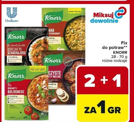 Fix do potraw różne rodzaje promocja w Carrefour Market