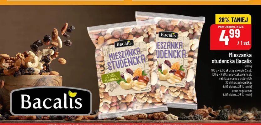 Mieszanka studencka Bacalis promocja w POLOmarket