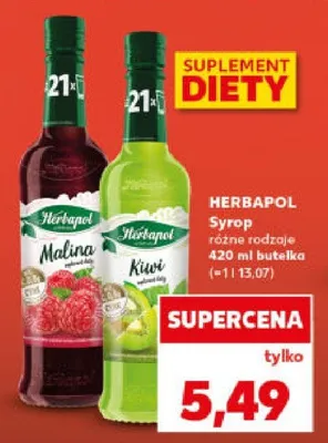 Syrop różne rodzaje Herbapol promocja w Kaufland