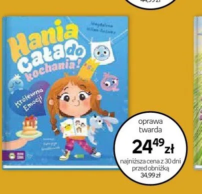 Książka Hania Cała do kochania! Królewna Emocji oprawa twarda promocja w Empik
