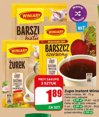 Zupa instant Winiary promocja w Dino