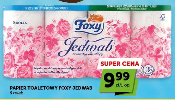 Papier toaletowy Foxy Jedwab promocja w Euro Sklep