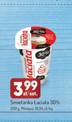 Śmietanka Łaciata 30% promocja w Avita
