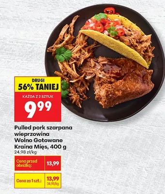 Pulled pork szarpana wieprzowina promocja w Biedronka