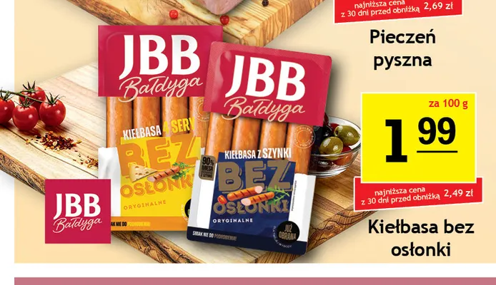 Kiełbasa bez osłonki z szynki promocja w Gram Market
