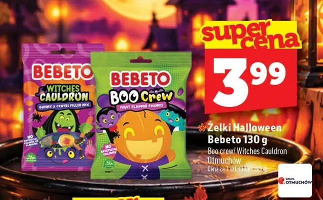 Żelki Halloween Bebeto Boo Crew promocja w TOPAZ