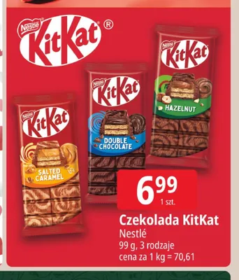 Czekolada KitKat Double Chocolate promocja w Leclerc