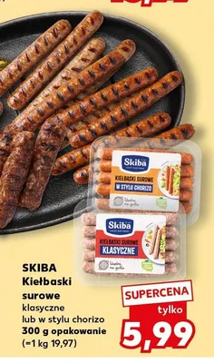 Kiełbaski surowe w stylu chorizo Skiba promocja w Kaufland