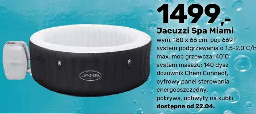 Jacuzzi Spa Miami promocja w Bricomarche