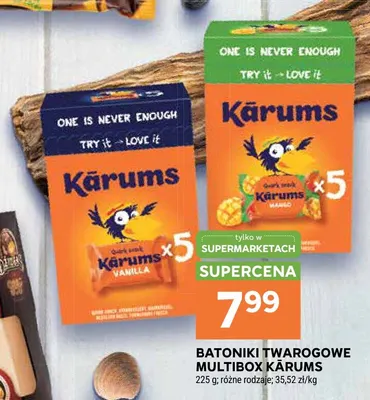 Batoniki twarogowe Multibox Kārums Vanilla 5-pak promocja w Stokrotka