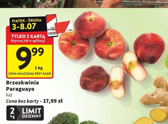 Brzoskwinia Paraguayo luz promocja w Intermarche