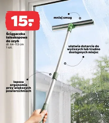 Ściągaczka teleskopowa do szyb promocja w Netto