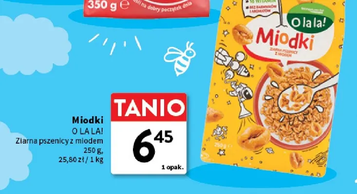 Miodki O la la! ziarna pszenicy z miodem promocja w Intermarche