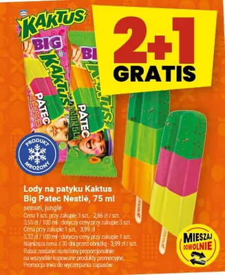 Lody na patyku Big Patec Nestle promocja w Twój Market
