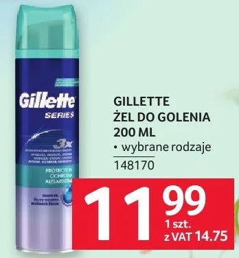 Żel do golenia Gillette 200ml promocja w Selgros