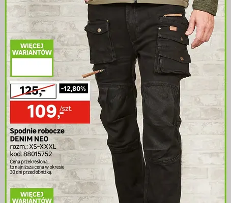 Spodnie robocze denim NEO promocja w Leroy Merlin