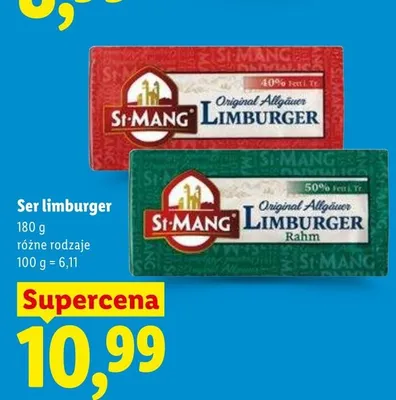 Ser limburger St. Mang 40% promocja w Lidl
