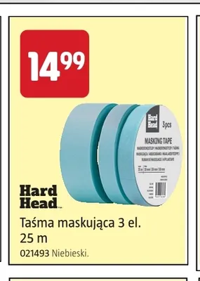 Taśma maskująca 3-pak 25 m Hard Head promocja w Jula