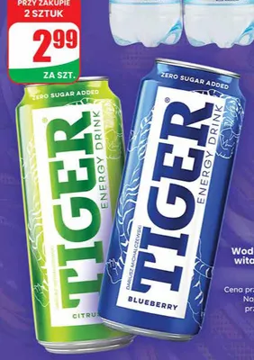 Napój energetyzujący Tiger Zero promocja w Dino